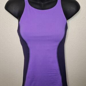 [Lululemon Athletica] Virtous Sport Tank Power/Dense Purple Adjustable Bra Sz 4